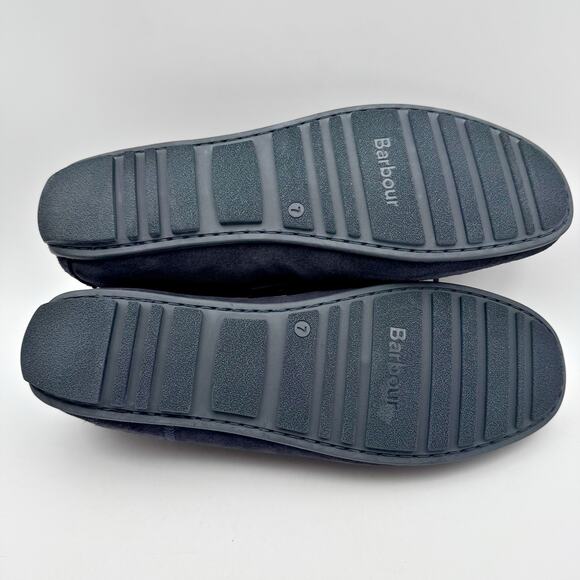 Barbour Mens Jenson Loafers US 8 EU 41 Navy Blue Suede NIB - Picture 12 of 13